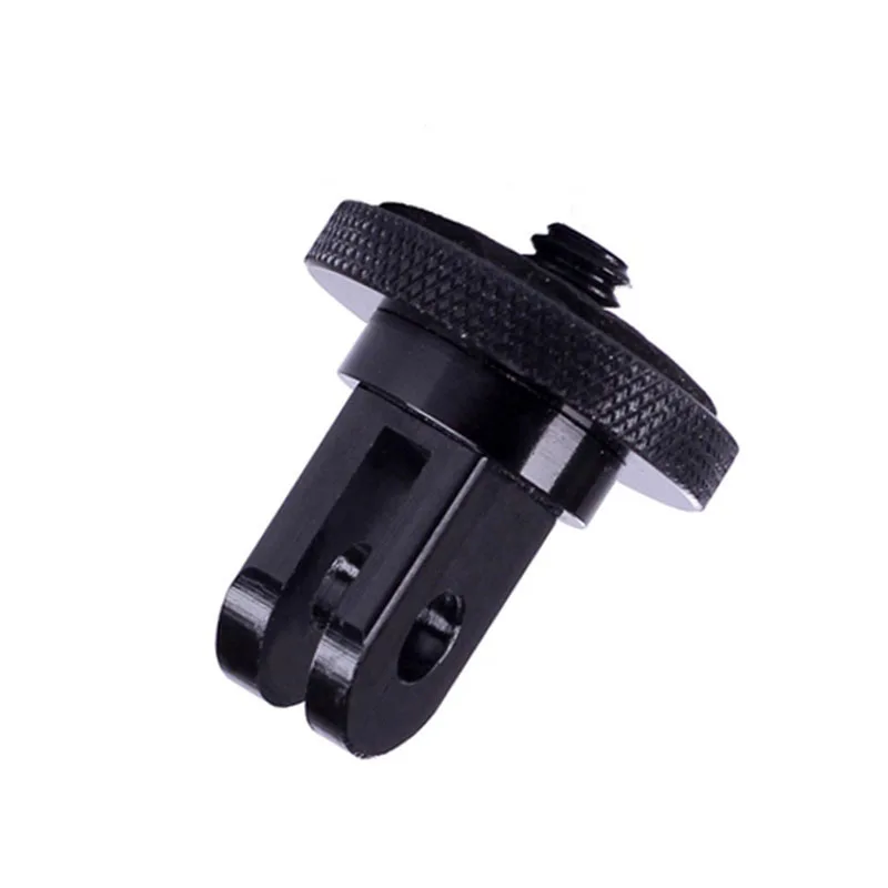 CNC Aluminum 6061 Mini Tripod Mount Adapter With 1/4'' Screw for Go Pro 5 4 3 2 SJ4000 SJ5000 Mount for Go Pros Accessories