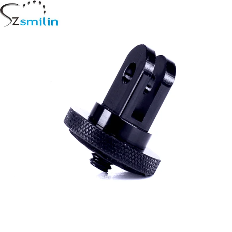 CNC Aluminum 6061 Mini Tripod Mount Adapter With 1/4'' Screw for Go Pro 5 4 3 2 SJ4000 SJ5000 Mount for Go Pros Accessories - Image 2