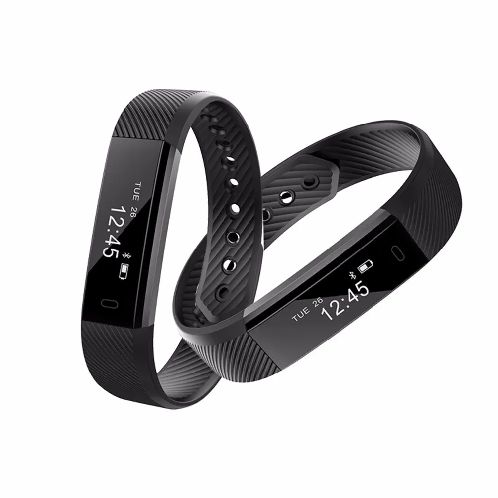 Fitness Tracker Pedometer Special Design Smart Bracelet ID115 Veryfit 2.0 Wristband Pack of 2 - Image 2