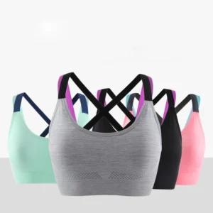 Ring Less Yoga Shockproof Sports Bra Running Fitness Women Running Sport Yoga Bra