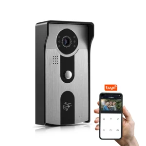 1080p WiFi Night Vision Video Intercom Doorbell with ID Card Unlock Access Control Function