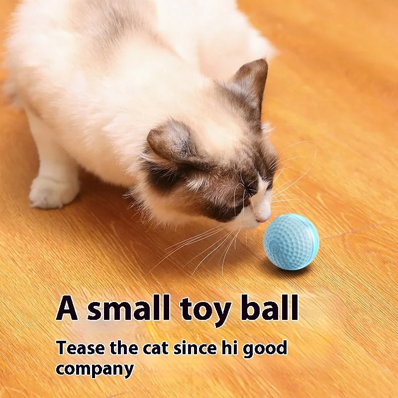 Wholesale Electric Cat Ball with LED Light Cat Rolling Smart Automatic Moving Toy Balls with Type-C Charge Pack of 20 - Image 2