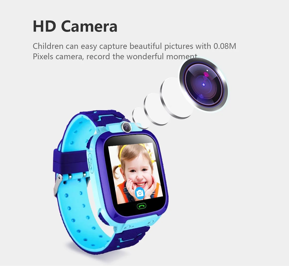 2025 Newest VE02 Safety Care Product Kids Smart Watch Phone Anti-Lost LBS Tracking Smart Bracelet 2G GPS Wrist Watch for Kids - Image 3
