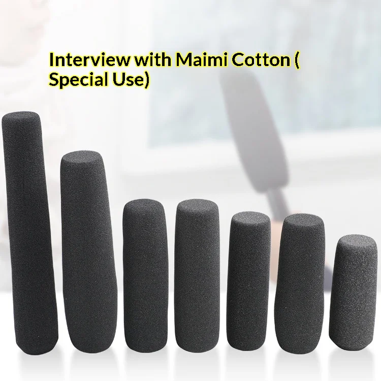 Wholesale Interview Microphone Foam, Long Interview Microphone Cover, Windproof Foam Cover, pop Filter, Microphone Cotton Pack of 100 - Image 2