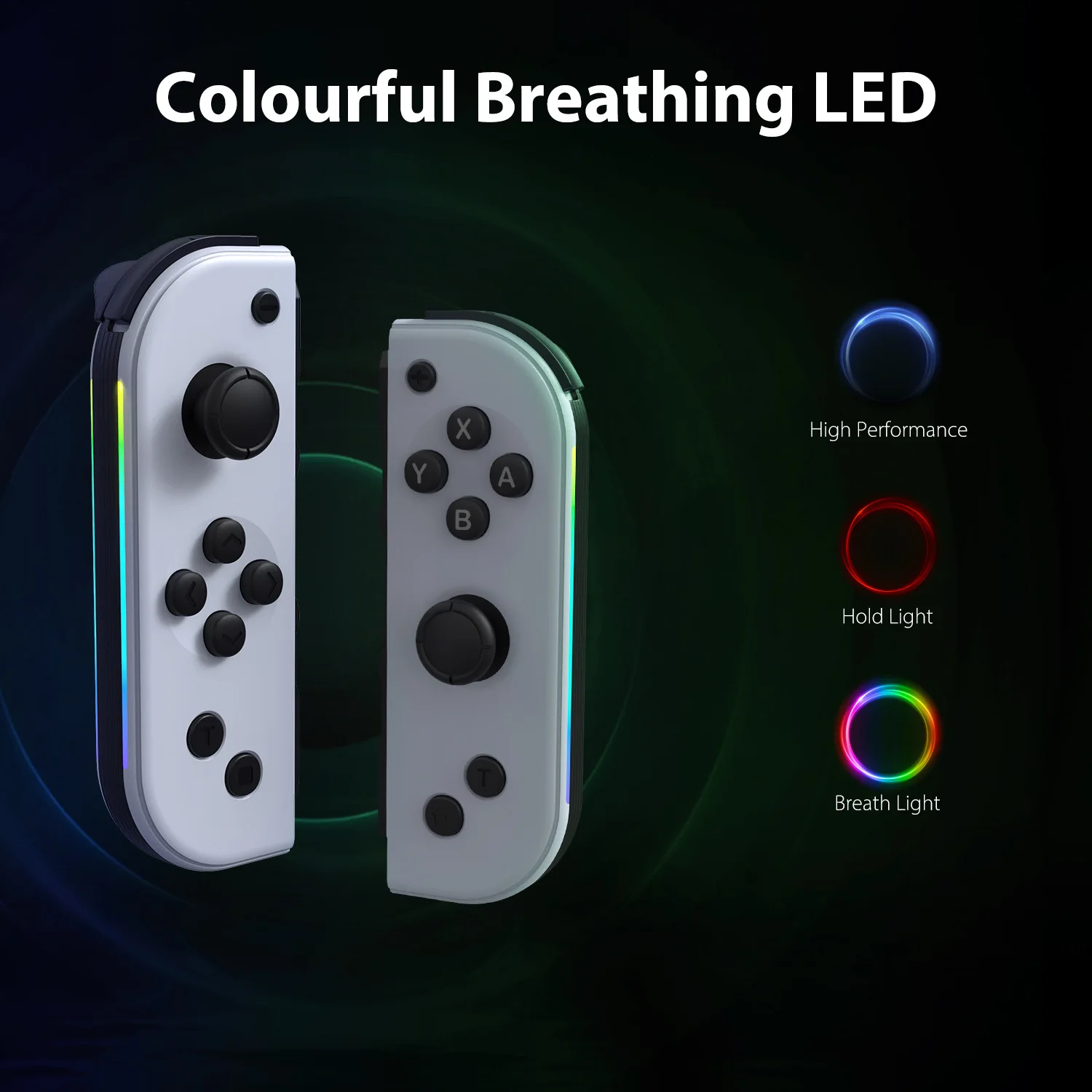 Popular Multiple Colors Game Controller for Nintendo Switch Game Wireless Joystick RGB Light 3D Rocker Gamepad for Joy Con - Image 3
