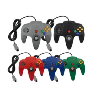 N64 Controller Gamepad Joystick Long Wired Joypad for Classic 64 Consoles Games N64 Port Interface Pack of 4