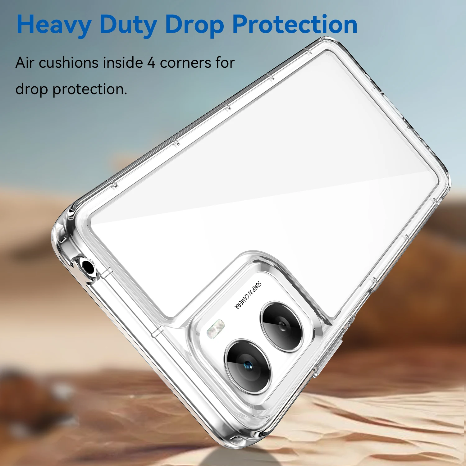 Luxury Shockproof Case HardAcrylic for Moto G57 Customizable Transparent for Moto G05 G06 Power Pack of 10 - Image 3