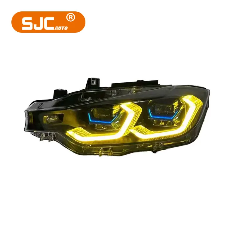 SJC Laser Double Color Headlights for BMW 3 Series F30 F35 Upgrade to X5 Style Laser Headlights Front F30 Headlight - Image 4