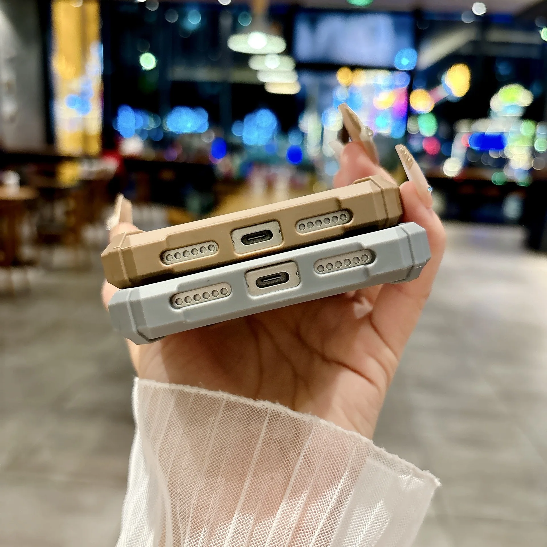 Camera Lens Protector clear Durable Rugged Magnetic Stand Mobile Case Bulk Wholesale For iphone 17 Pro Max Pack of 10 - Image 3