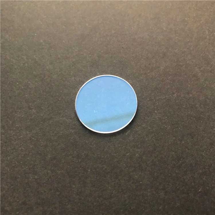 Double Side Blue AR Coated Optaical Sapphire Crystal Glass Lens 1mm Thickness 22mm Diameter for Camera and Watch Glass