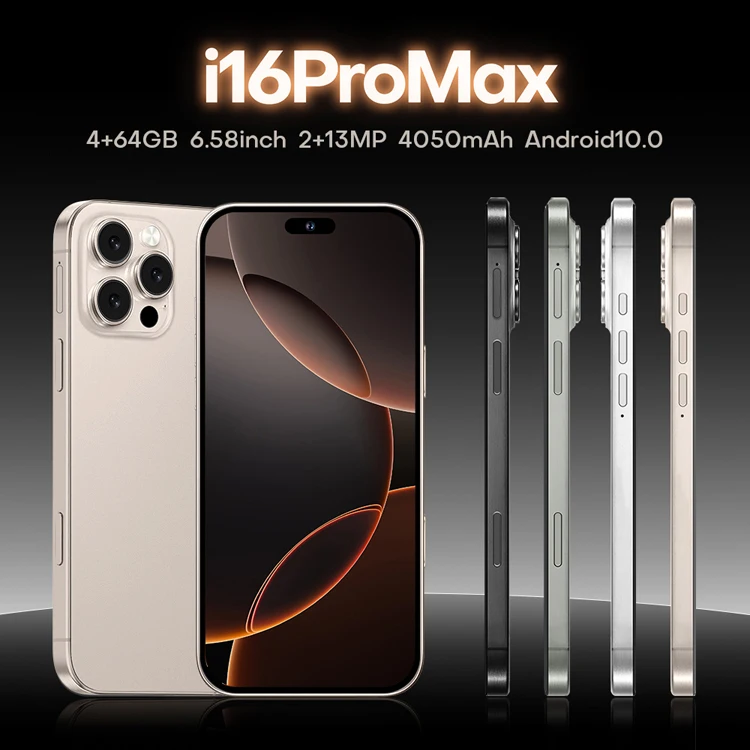 Brand New I16 Pro 6.6" HD+ 4G Smartphone | MTK6739 4GB+64GB | 2MP+13MP Camera | Face & Fingerprint Unlock Mobile Phones Pack of 50 - Image 3