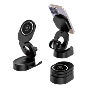 Factory 15W Folding 3-in-1 Wireless Charger LED Indicator Smart Mobile Phone Earbuds Watch New Products