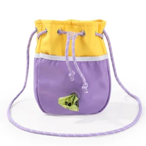 Water-Resistant Dog Training Bag Zipper Closure Crossbody Treat Pouch for Small Animals Includes Dispenser Pocket Pack of 5