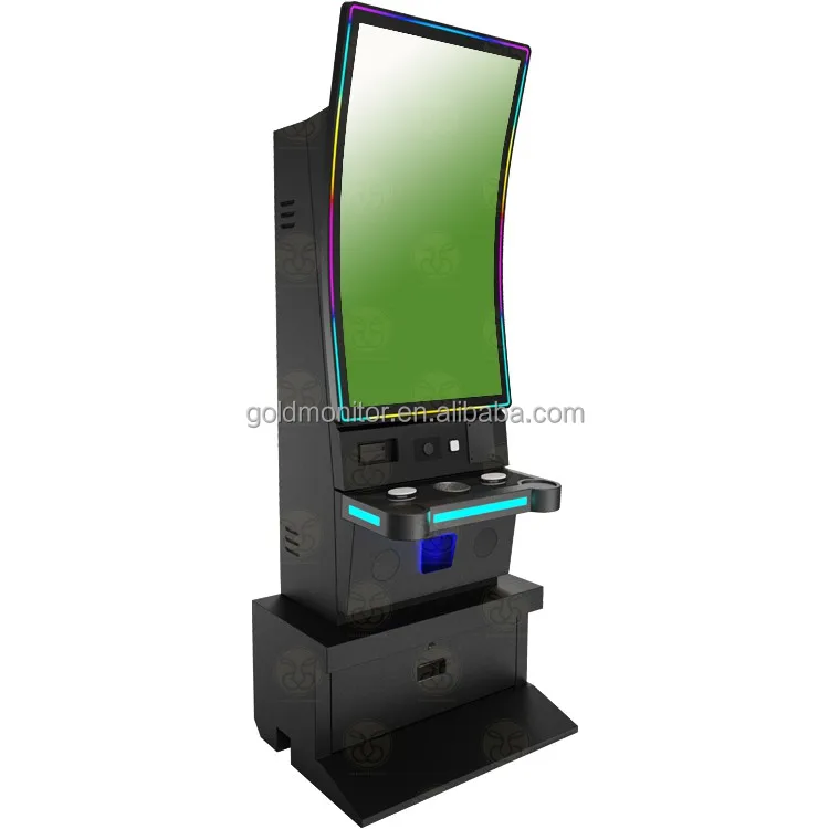 New Trend Luxury USA PC Board Machine 43" Curved Screen Metal Skill Game Cabinet With 3 in 1 Harness