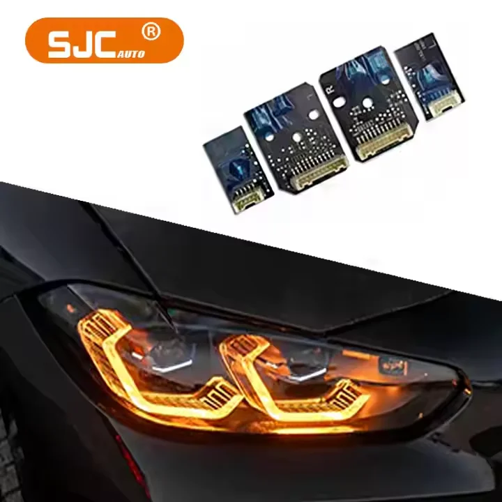 SJC Amber DRL LED Module for BMW M3 M4 G80 G82 G8X Laser Headlight Car Accessories Yellow DRL Module Daytime Running Lighting - Image 4