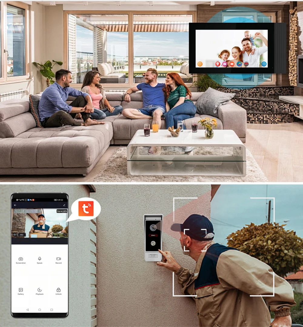 Interphone Video Wifi Doorbell Video Interphone Maison Interphone Video Filaire Manufacturer Wholesale - Image 3