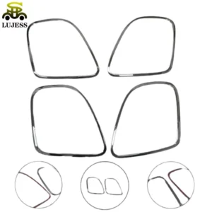 Car Back Light Ring Headlights Tail Lights Trims Chrome for Bentley Old Model Flying Spur GT