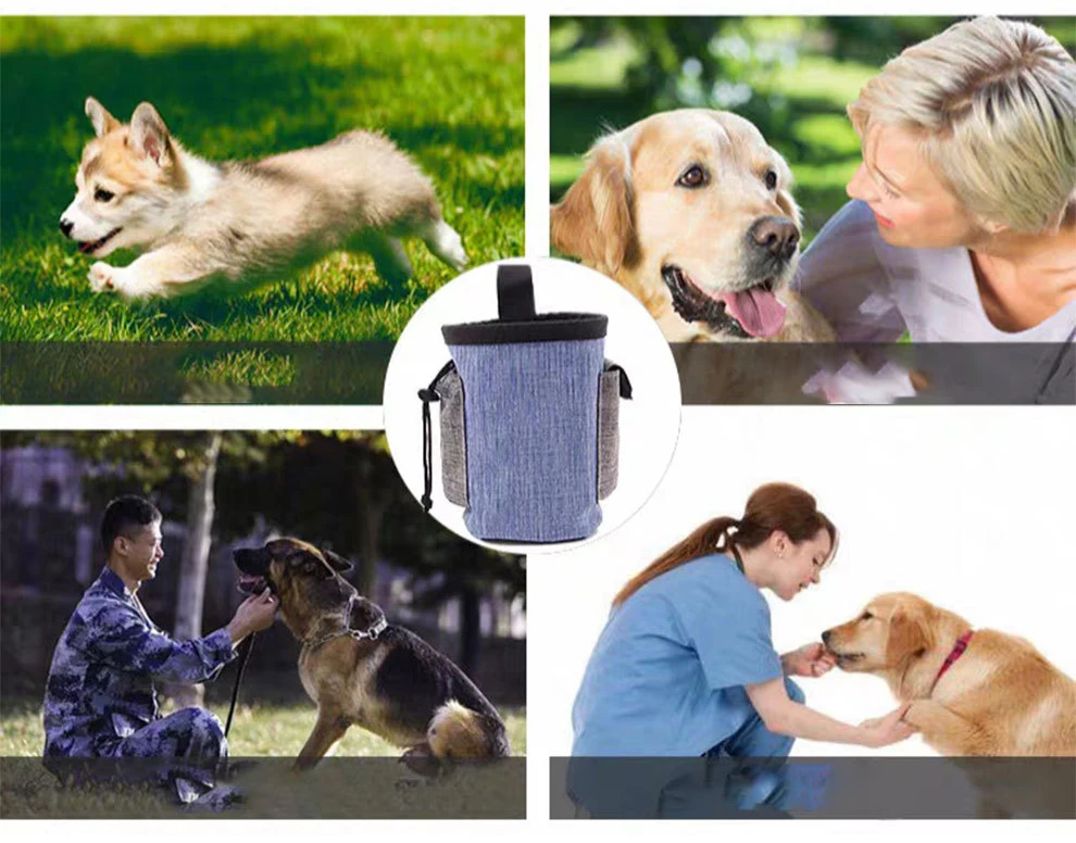 New Design Portable Breathable Comfortable Dog and Cat Treat Pouch Bag Cute Waterproof Dismountable Travel Outdoor Training Bag