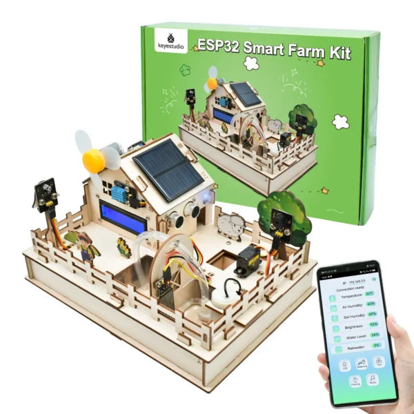 Module Kits Keyestudio Esp32 Iot Control Smart Farm Starter Kit for Arduino Scratch ...