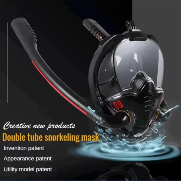 Eco Friendly Swim Scuba Diving Full Face Mask Go Pro Mount Diving Mask ...