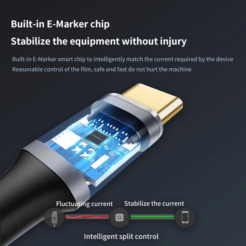 High Quality 100W Fast Charging USB 3.2 Type-C to Type-C Nylon Data Cable for Laptop Phone Computer & Earphone with Smart Chip Pack of 10 - Image 3