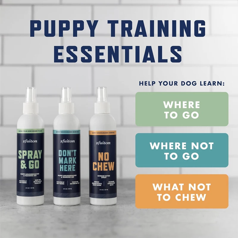 Zfuiton Puppy Training Essentials Spray Set - Potty Training, Anti-Marking & Anti-Chew - Image 4