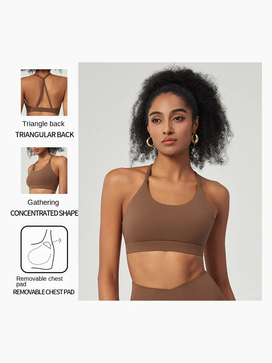 Beauty Backband Sports Bra for Women Nylon Processing Breathable Chest Pad with No Steel Ring Top for Naked Yoga Fitness Pack of 2 - Image 2