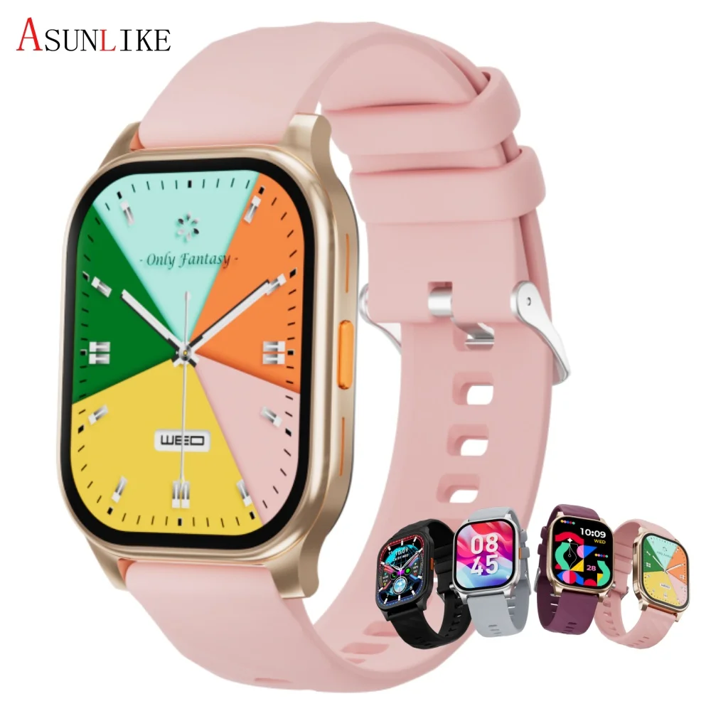 SW01 Smart Watch for Unisex BT Calling IP68 Waterproof Multiple Sport Modes Heart Rate Sleep Monitor Fast Charging