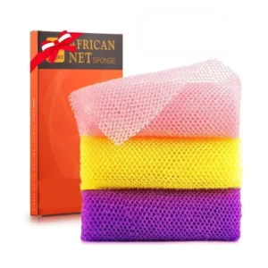 Custom Logo Nylon Shower Body Scrubber Washcloth Long Net Exfoliating Back Skin Bath Sponge African Net Sponge for Daily Use Pack of 50