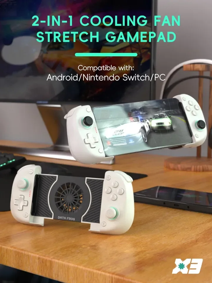 DATA FROG X3 Mobile Gamepad Android Phone Game Controller with Cloud Gaming for Xbox Game Pass STADIA XCloud Hall Effect Joy - Image 2