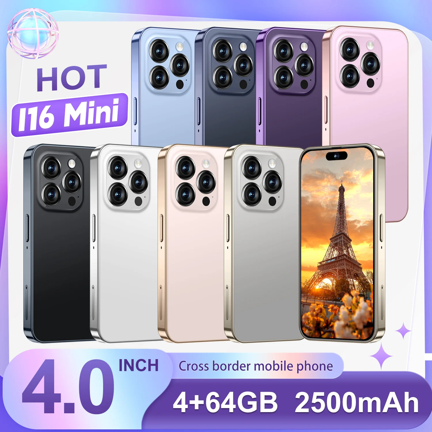 I16promax Android 8.1 Smartphone with a 5-inch Screen, Quad-core Processor, 4GB RAM, 64GB Storage, LTE 3G 4G, Low-priced Phone - Image 3