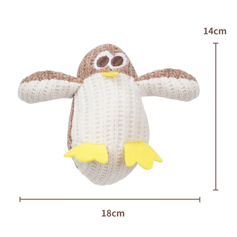Penguin Cartoon Cat Toy with Cotton & Crinkle Paper Chew-Proof Boredom Relief Toy for Interactive Play Pack of 2 - Image 4