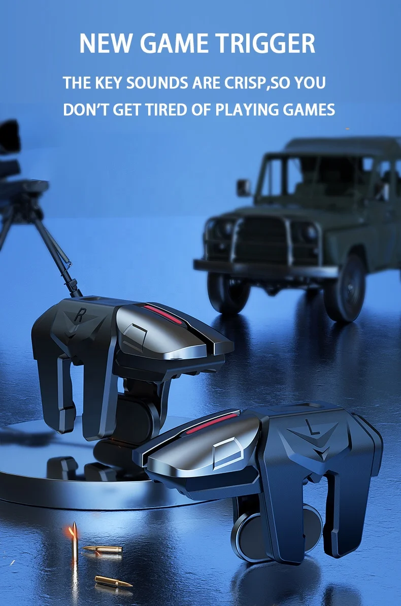 Mobile Shooting Gaming Button Triggers Gamepad Game Controller Joystick for Smartphone Pack of 10 - Image 4