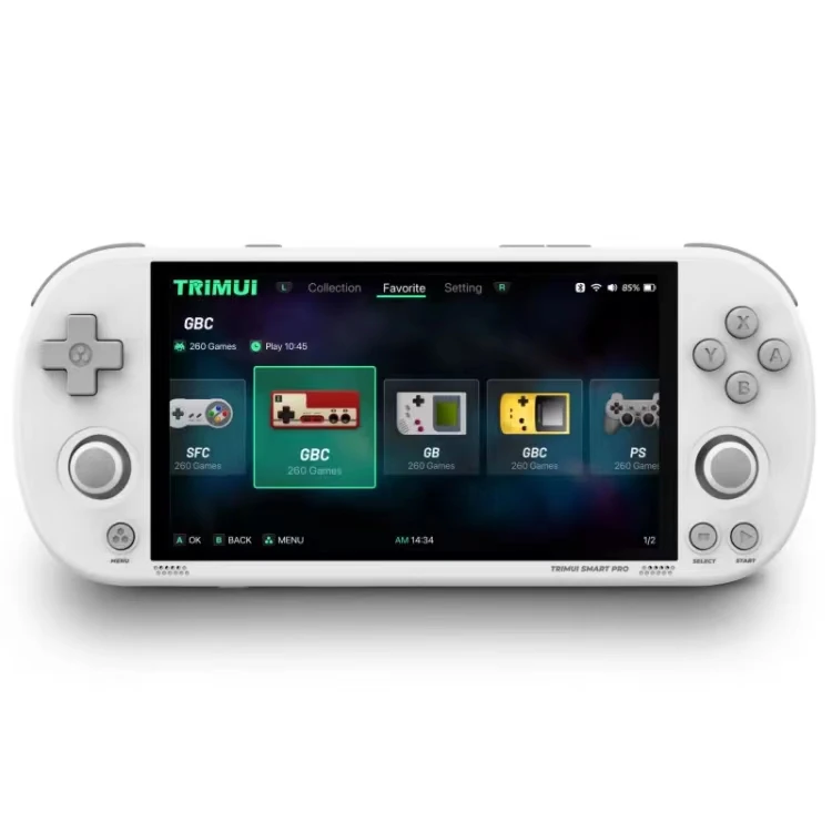 Newest Trimui Smart Pro Handheld Game Console 4.96 Inch IPS 1280x720 Screen 5000mAh 6+Hours Retro Video Game Wi-Fi Game Player - Image 2