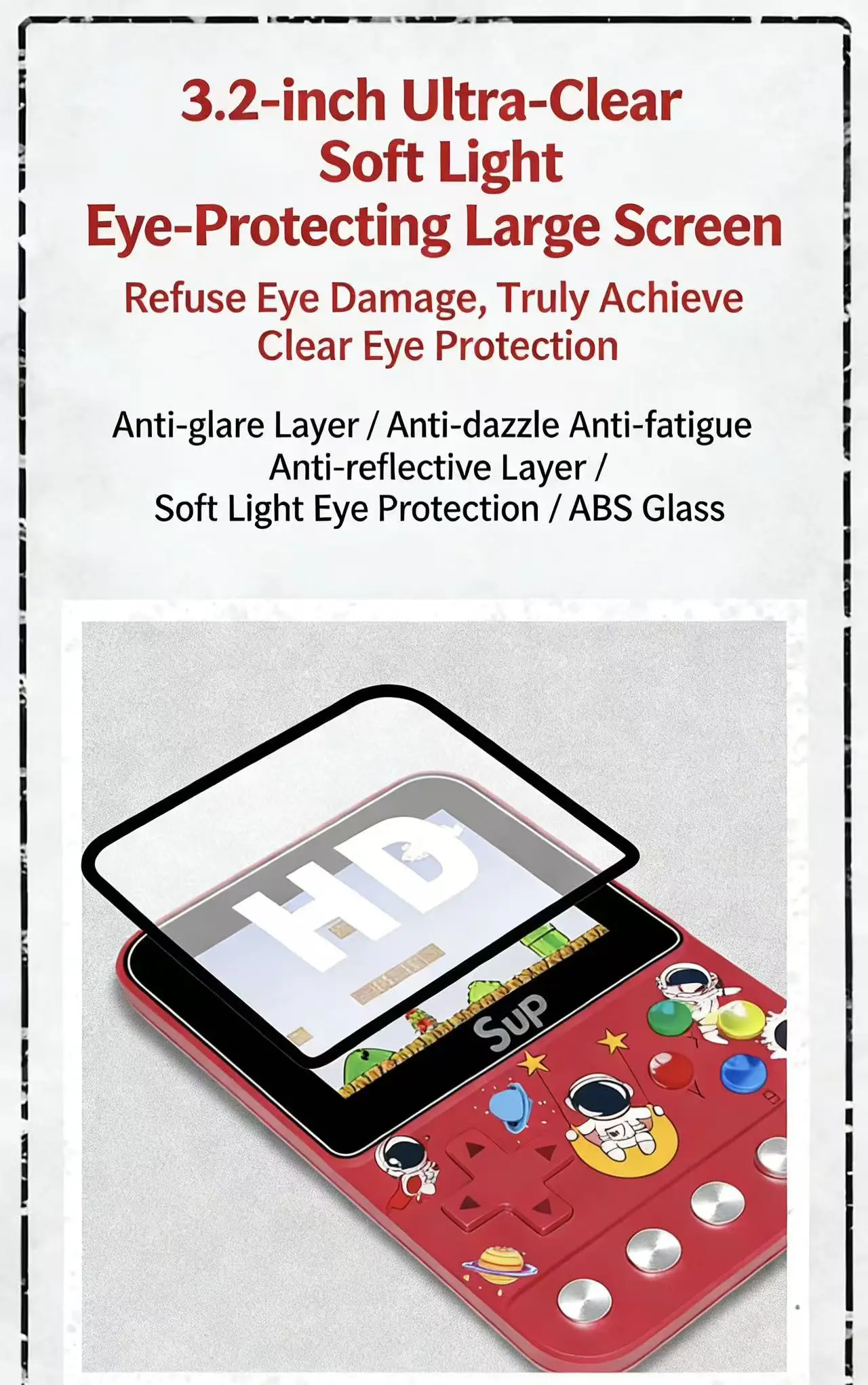 Gift Box Packaged Retro Handheld Game Console Fast Charging USB Port Dustproof Shell Classic Gaming Device for Holiday Gifts Pack of 5 - Image 3