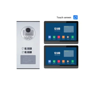 7-Inch Smart Home Control Video Door Phone for Multi-Apartments Building Smart Intercom with High Visibility Easy Use Doorbell