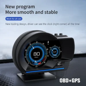 QSF P6 Car OBD Multifunctional LCD Instrument, Modified Head up Display Detector AP-6 Speed, Water Temperature, Turbine