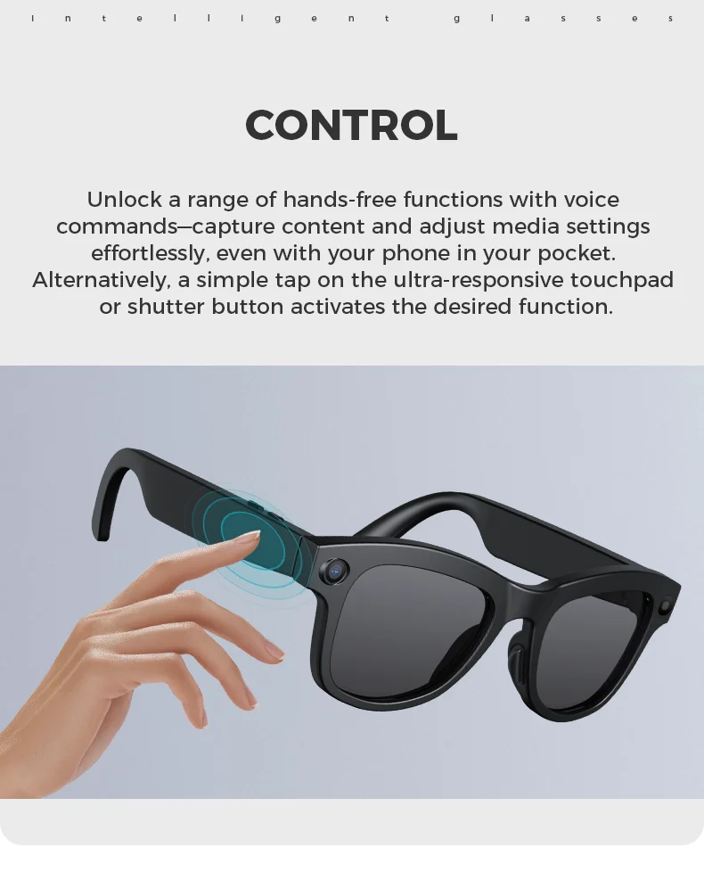 M01 Smart Bluetooth Glasses with Cameras AI Translation ENC Calling Music 4K Pixel Video Shooting Men Women Pack of 2 - Image 4
