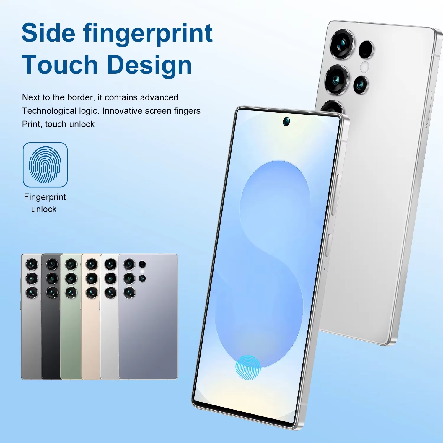 New Brand S25 Ultra 8GB+256GB 5G Smartphone Deca Core CPU 4K LED Screen Global 5G Gaming Phone with Android 14 108MP French - Image 4