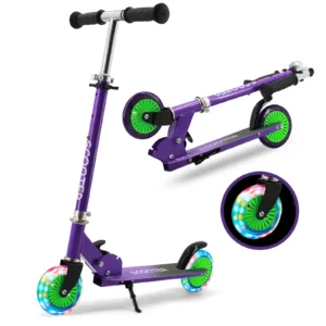 Cheap Scooter for Kids - Lightweight Flashing Wheels 3 Levels Adjustable Handlebar Kids' Scooters Pack of 67