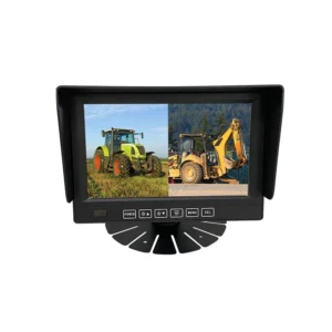 7 Inch Waterproof Vehicle Monitor with Bi-directional Video Display for Forklift Trucks and Construction Vehicles