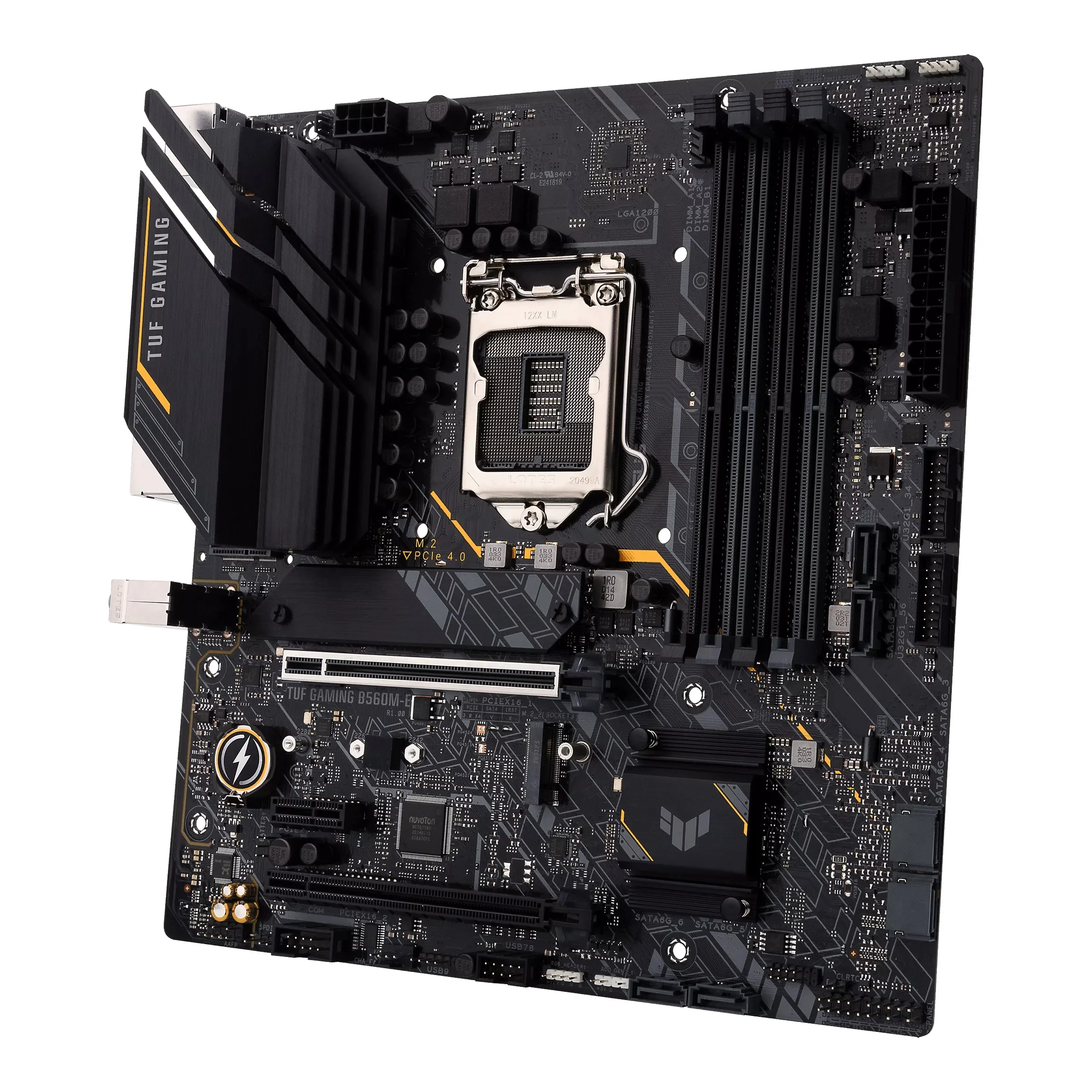 Cheap Intel for ASUS TUF GAMING B560M-E Micro-ATX Desktop Motherboard LGA1200 10th/11th Gen I9/I7/I5 for DP 4xDDR4 12GB M.2 RGB - Image 2