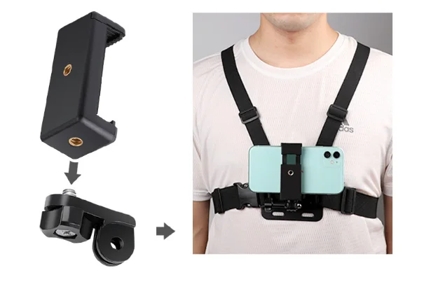 Phone Chest Strap Mount for Pov/vlog Videos Chest Harness Holder 12 11pro Max Plus Go/pro/chest Phone Holder for Iphone 13 - Image 2