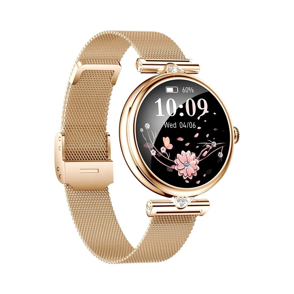 Fashion Luxury AK73 Lady Gold Steel Smart Watch 1.28inch BT Call Women IP68 Waterproof FitCloudPro Reloj Inteligente Smartwatch - Image 3