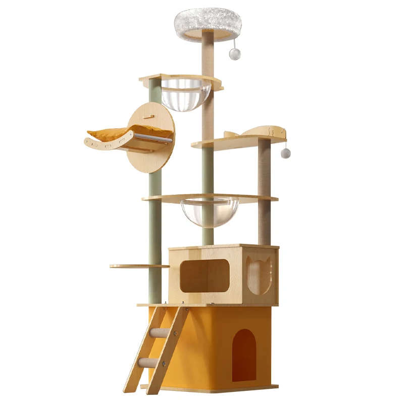Wholesale New Design Shijiazhuang Cat Tree with Litter Box Enclosure Tree for Cats with Scrapers and Bed Pack of 30