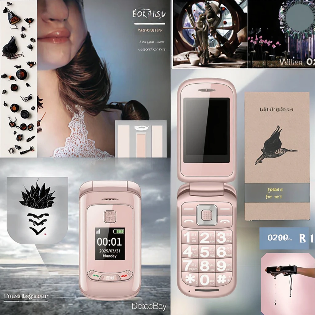 G660 2.4 Inch Dual SIM Flip Feature Phone Easy-to-Use with HD Display in Spanish German French Operating Languages Pack of 5 - Image 3