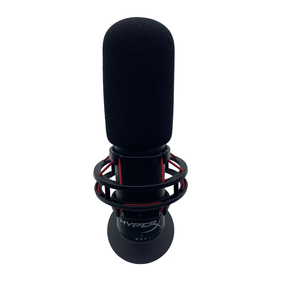 HyperX Mic Pop Filter Sponge Foam Cover for Quadcast S Blue Mantis Dead Cat Artificial Fur Windscreen Muff XLR Connector - Image 2