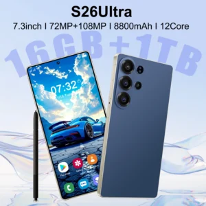 Trending S26 Ultra 5G Smartphone 16GB+1TB Storage Camera Unlocked Android Mobile Phone with Face ID Fingerprint Dual SIM