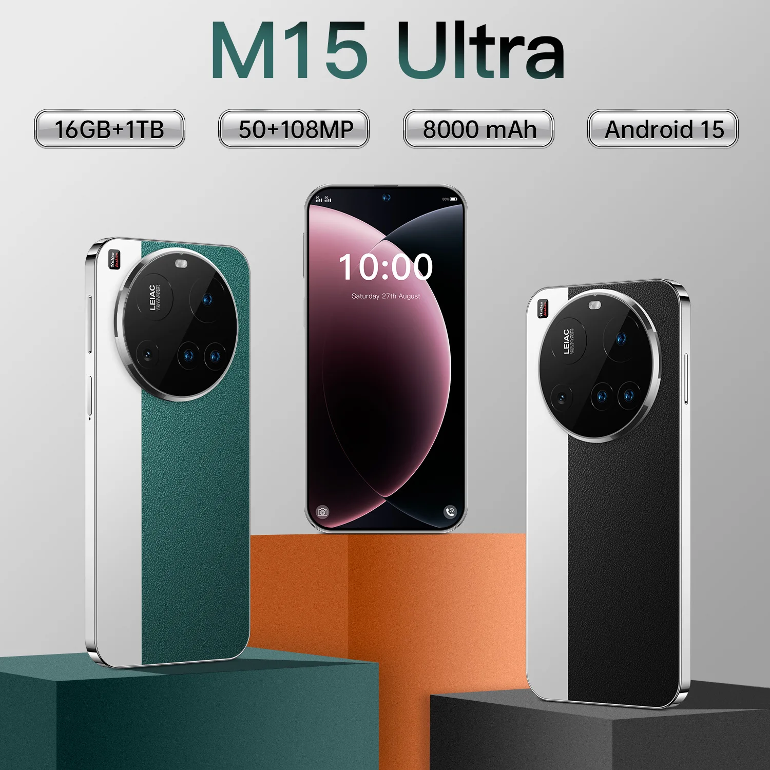 Cross-border Mobile Phone M15 Ultra Popular 5G Smart Phone - Image 2