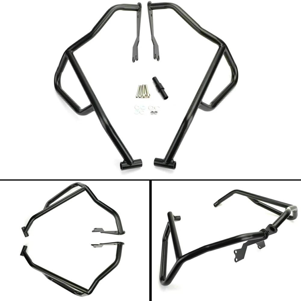 Customizable Colors-Black Motorcycle Upper Lower Engine Guard Crash Bar Protection for Honda CB500X 19-20Crash Bar Grand bar - Image 4